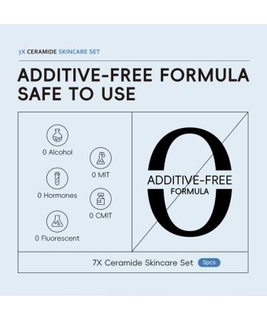Ceramide 7-Pack Ceramide Skin Barrier Repair Kit to Strengthen Damaged Skin | Women's Daily Cleansing & Skin Care for Dryness Fine Lines & Texture - Buy Online on GoSupps.com