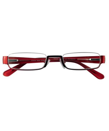 I need you Anna New - Stylish high -quality reading glasses for women & men in +1.5 dioptria - Light modern design including hard shell case - nylor half -glasses with acetate bracket