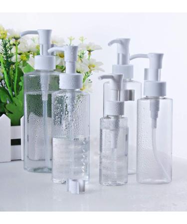 Refillable Plastic Pump Lotion & Cream Bottles - 50ml/100ml/120ml/150ml/200ml - 3 Pack Cleansing Oil & Makeup Container - Buy Online on GoSupps.com