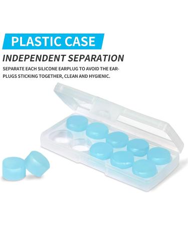 LYSIAN Ultra Soft Moldable Ear Plugs for Sleeping and Swimming - Reusable Noise Cancelling Earplugs for Adults and Kids - Ideal for Sound Blocking, Snoring, Study - Blue - Buy Online on GoSupps.com