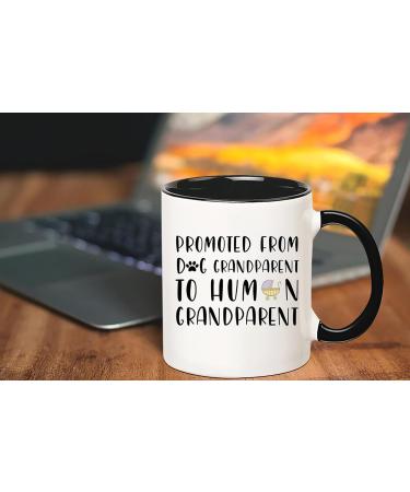 Fonhark Dog Grandparent to Human Grandparent Mug - Baby Announcement Grandparent Gift 11oz - Buy Online on GoSupps.com