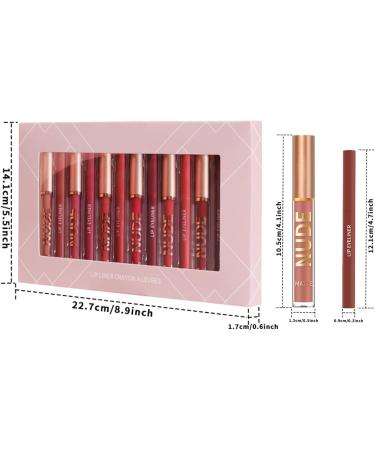  Generisch Women's Lipstick - 6 Colors - Waterproof - Matte - With 6 Lip Liners - Water-Resistant Lip Color - For Women Girls Parties Makeup Beauty Dates - Buy Online on GoSupps.com