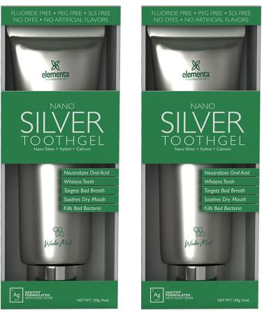 Elementa Silver Wintermint Tooth Gel (2 Pack) - Freshen Your Breath this Winter - Buy Online on GoSupps.com