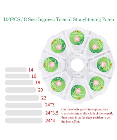 100stk Toenail Correction Stickers for Ingrown Toenails | Foot Care & Pedicure Solution - Buy Online on GoSupps.com