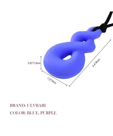 Silicone KaubeiÃring Necklace | Chewelry for Adults & Babies | Sensory Tools for Autism ADHD & Dental Needs | 2-Pack - Buy Online on GoSupps.com