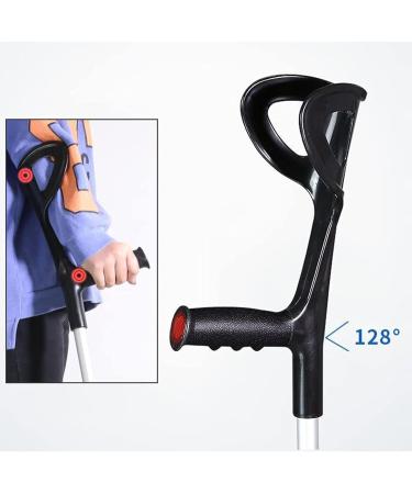 UZIAH Folding Forearm Crutches Crutches for Adults Adjustable Arm Crutches for Walking Silver - Buy Online on GoSupps.com