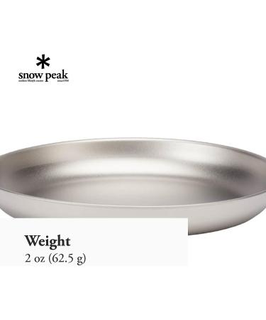 Snow Peak Titanium Plate - Lightweight & Durable for Backpacking and Camping - Buy Online on GoSupps.com