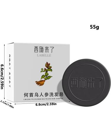  Zibeem Natural grey hair removal soap - Polygonum Multiflorum Shampoo Bar Grey Reverse Shampoo Bar Darkening Shampoo Hair Soap Blackening Shampoo - Buy Online on GoSupps.com