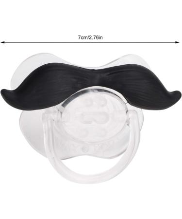 Buy Cute Mustache Baby Pacifier - Eco-Friendly Silicone | Funny Kissable Lips Bear Beard Design - Buy Online on GoSupps.com