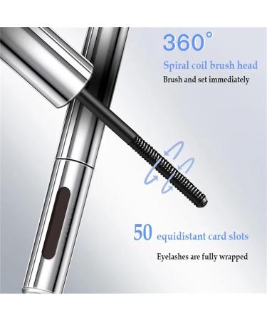 Hikaka Nour Iron Wand Mascara Metal Mascara Wand 3D Curling Iron Mascara Waterproof Long Lasting No Clumping Extremely Fine Brush Head Long and Curly (Black) - Buy Online on GoSupps.com