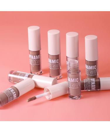 Eyeshadow er look liquid eyeshadow waterproof creamy long lasting coverage neutral 8 colors cosmetics for women date party - Buy Online on GoSupps.com