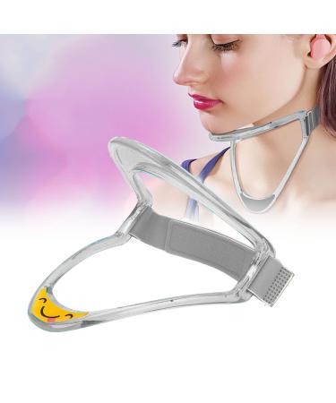 Neck support for neck pain and support adjustable hinges hews which offers easy support and at the same time is breathable for working learning (transparent)