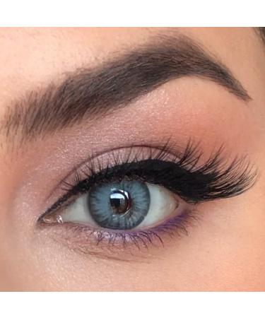La 'Bella colored contact lenses Ipanema (diopttria -0.00) -Premium series strongly covering monthly lenses for 3 months marbled teal -blue color lenses perfect for dark eyes