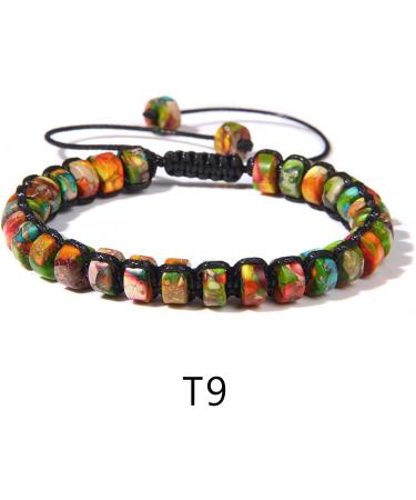 Vsilay Adjustable Train Rope Bracelet | Stylish Hand-Woven Bangle with Stone Pearls | Gift for Women - Style 5 - Buy Online on GoSupps.com