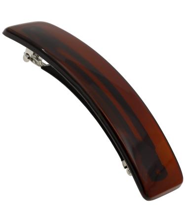 Camila Paris CP1475 French Hair Barrette Clip for Girls  Rubberized Automatic Clasp Strong Hold Grip Hair Clips for Women  No Slip and Durable Styling Girls Hair Accessories  Made in France Tortoise Shell