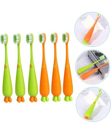 Fomiyes 30-Pack Carrot Travel Toothbrush for Babies - Bulk Toothbrushes for Oral Care & Ear Cleaning - Buy Online on GoSupps.com
