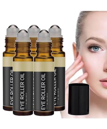 Anti Cerne Sous Les Yeux Homme Castor Oil Rouleau Anti Poche Sous Les Yeux Castor Eye Serum Oil Roll on Facial Serum S rum nergisant Pour Les Cernes Et Les Poches Anti Ridules et Rides (10ML 5PC) 5PC 10 ml (Lot de 1)