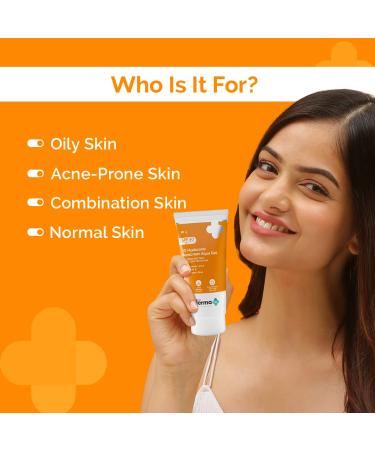 1% Hyaluronic Sunscreen SPF 50 Aqua Gel - Lightweight No White Cast Broad Spectrum & Blue Light Protection for Oily Dry Acne-Prone Skin | 80g - Buy Online on GoSupps.com