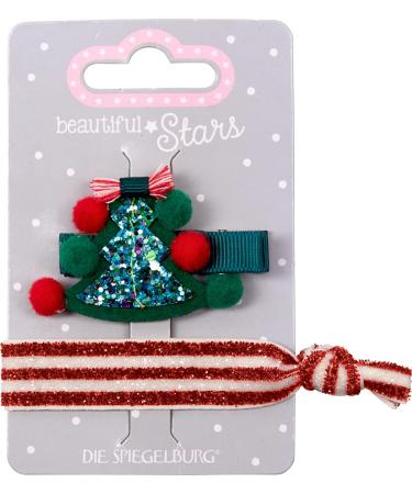 Die Spiegelburg Coppenrath Verlag KG Hair clip+hair tie Xmas Beautiful Stars 0 STK