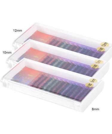 Color Gradient False Eyelashes | Colorful Handmade 10mm Long Natural Look Reusable Eyelashes - Shop Internationally - Buy Online on GoSupps.com