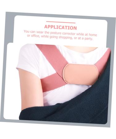 Adjustable Back Correction Belt & Posture Strap for Men & Women - Ergonomic Support Brace for Better Posture - Pink 22x14x2CM - Buy Online on GoSupps.com