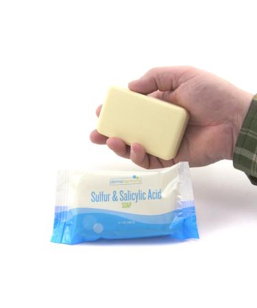 Dermaharmony Sulfur & Salicylic Acid Bar Soap - 3.7 oz - Clarifying Skincare Treatment - Buy Online on GoSupps.com