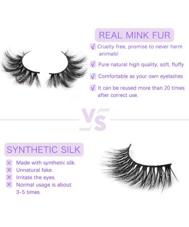 5 Pairs 25mm 3D Long Mink Lashes - Fluffy Reusable Criss-Cross Dramatic Thick Eyelashes (IM145) | International Shipping - Buy Online on GoSupps.com