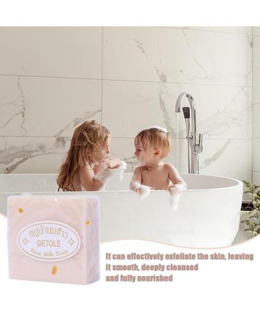 3 Natural Rice Milk Soaps Thai Handmade Rice Soap Whitening Rice Soap with Rice Extract Deep Cleansing and Moisturizing Soap for Skin Whitening - Buy Online on GoSupps.com