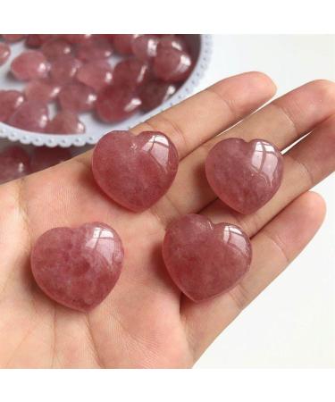 Gemstones for Decoration Strawberry Heart Gemstones Natural Quartz JewelryStones Decoration Aura (Color : Strawberry Size : 1pcs) zhenghong (Color : Strawberry Size : 2pcs) 2pcs Strawberry - Buy Online on GoSupps.com