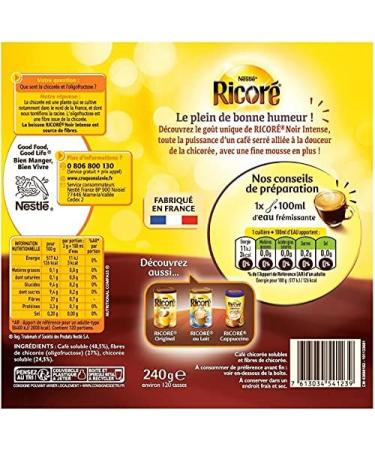 RICORE - Intense Black Box 240G - Pack of 3 - Free and Fast Delivery - Buy Online on GoSupps.com
