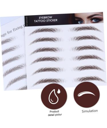 WOFASHPURET Fake Eyebrow Stickers 4pcs Authentic for Semi Supplies Men Grooming Brow Shaper Like Tools Stimulation Fake - Buy Online on GoSupps.com