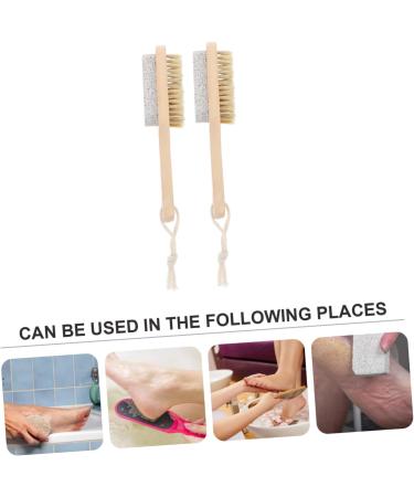 Mipcase 2pi ces Brosse Exfoliante pour Pied Pied Kit Outils de P dicure pour Soins des Deux- - Buy Online on GoSupps.com