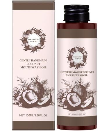 Coconut Oil Mouthwash, Natural Coconut Oil Mouthwash, For Whitening Teeth, Freshens Breath Eliminates Bad Breath, For Healthy Gums (1)