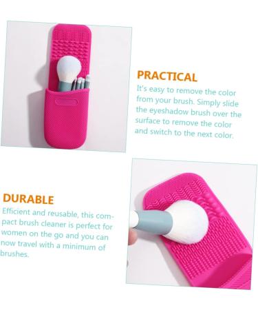 FAVOMOTO Makeup Brush Cleaning Makeup Washing pad Makeup mat Cleaner limpiador de brochas de maquillaje Makeup Cleaner Makeup Brush Holder Lipstick Stand Silica Gel Cosmetic - Buy Online on GoSupps.com