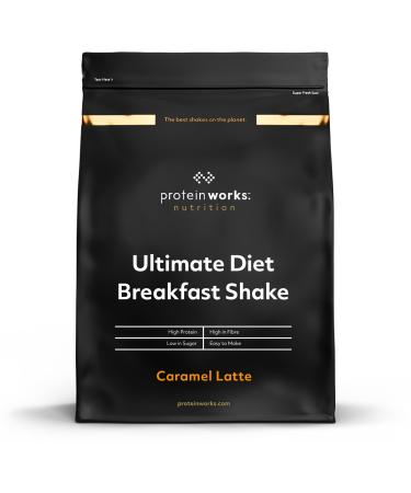 Protein Works - Ultimate Diet Breakfast Shake | Low Calorie Breakfast Shake | Low Sugar High Protein Breakfast | 18 Servings | Caramel Latte | 1kg Caramel Latte 1kg - Buy Online on GoSupps.com