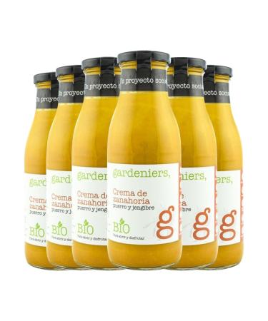 Gardeniers Pack of 6 bottles of carrot, leek and ginger cream 490 g Total 2.94 kg