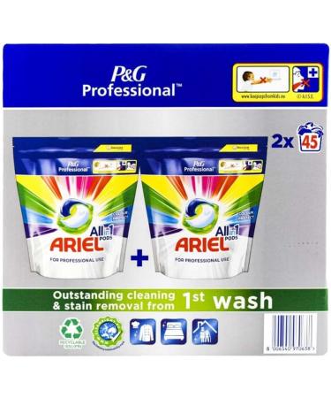 Ariel Professional All in One Pods Color Protect 2x45 Pods (Pack of 2) 90 Washes - Buy Online on GoSupps.com