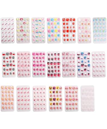 Dajidafu 1 Set Christmas Nail Wraps Cartoons Lovely Pattern Adorable Pre-glue Children Short Full Cover Decals DIY Manicure Kit PNT-16-01 - Buy Online on GoSupps.com