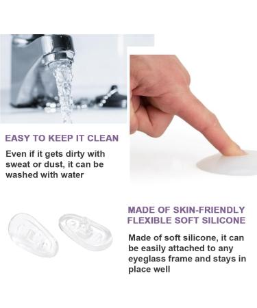 5 Pairs Non-Slip Transparent Silicone Nose Pads for Glasses & Sunglasses | Ultimate Glasses Accessories to Prevent Slipping - Buy Online on GoSupps.com