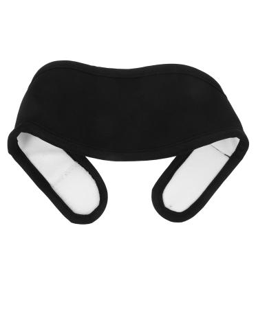 HANABASS Compresse D huile de R utilisable Cou Sachet Souple en Tissu Doux Noir Pack de Soin Cervical Portable Aide au Sommeil et Relaxation Enveloppe Huile Essentielle Adapt e