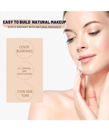 2 in 1 Anti-Wrinkle Foundation Foundation Stick with Built-in Brush High Coverage Matte Liquid Concealer Moisturizing Foundation Waterproof and Long Lasting - Buy Online on GoSupps.com