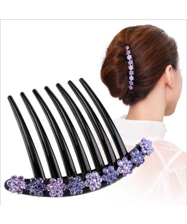 Buy Rhinestone Flower Hair Comb Insert Clip - Blue Hair Accessories for International Shipping - Buy Online on GoSupps.com