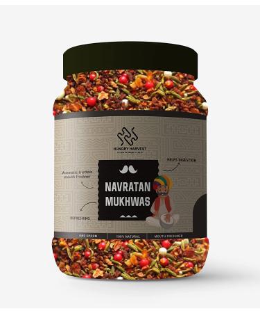 Hungry Harvest Rajasthani Navratan Mix Mukhwas 150 GMS Nariyal Mix Digestive Mouth Freshner Saunf_Packing May Vary