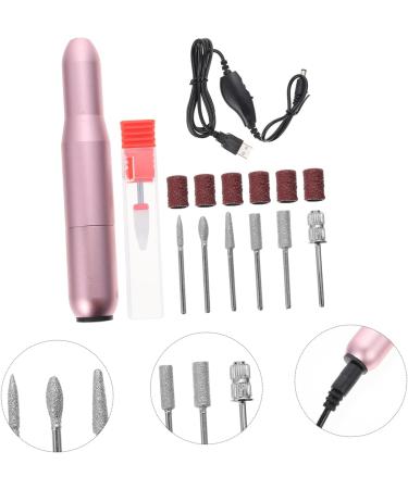SKISUNO 1 Set Polisher Electric Tool Nail Drill Sanding Bands Nail Gel Kit Gel Nail Polish Bit Kit Nail Builder Gel Kit Nail Art Kit Manicure Pedicure Kit File Aluminum Alloy Miss Cordless 11.2X2X2CM Rose Gold - Buy Online on GoSupps.com