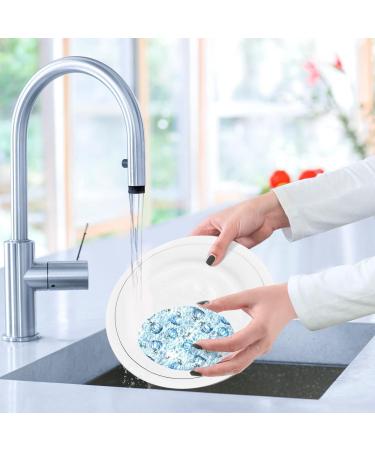 3-Pack Cleaning Kitchen Sponges Oval Blue Pumpkins Kitchen Cellulose Dishwashing Wood Pulp Cotton - Buy Online on GoSupps.com