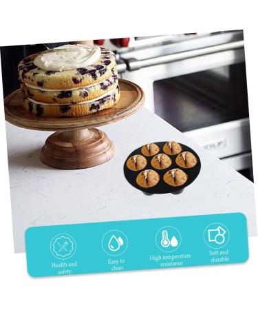 4 Pcs Silicone Cake Cup Airfryer Air Fryer Silicone Molds 7 Holes Muffin Molds Muffin Cake Cups Muffin Baking Cup Cake Mould Kitchen Baking Molds Cake Mold Popsicle 17.7X17.7X4CMx2pcs Blackx2pcs - Buy Online on GoSupps.com