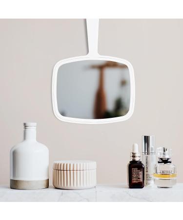 DecorRack Large Hand Mirror - Multi-Purpose Mirror for Travel, Makeup, Desk, Grooming, and Shaving - Random Color - 5.5 W x 6.6 L - Buy Online on GoSupps.com