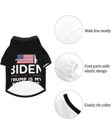 SHAMZBEST Fuck Biden America Flag Trump President Pet Costume Hoodie for Small Dogs - Buy Online on GoSupps.com