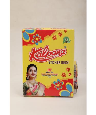 Kalpana Women's Maroon Bindi Slim Tilak Stickers | Pack of 12 | 3 Size | International Shipping - Buy Online on GoSupps.com