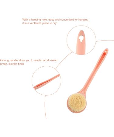 Healvian Handle Shower Bath Brush - Exfoliating Scrubber for Men and Women | Soft Body Brush with Lotion Applicator - Bathroom Supply - Buy Online on GoSupps.com